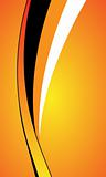 abstract orange curve background