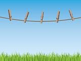 Clothes line background