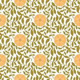 Seamless Floral Pattern Pink and Green