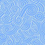 Seamless Spiral Pattern Blue