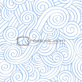Seamless Spiral Pattern White