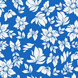 Aloha Flower Pattern Blue