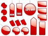 Red Sale Tags