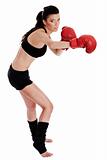 Kickboxing woman