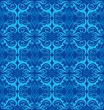 blue seamless flower pattern