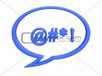 chat bad language symbol