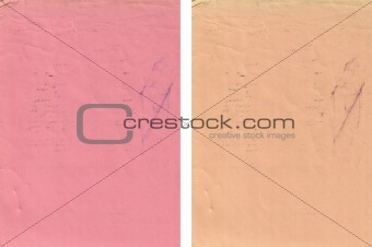 Old Paper Notes with Colorful Background 