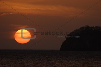 Sunset over Costa Rica