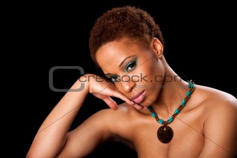 Face of beautiful African woman
