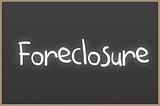 Chalkboard with text foreclosure