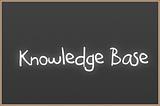 Chalkboard with text Knowledge Base