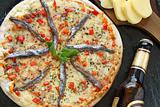 Anchovies pizza