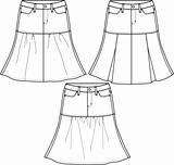 lady fashion skirts in 3 style