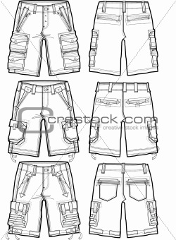 men cargo shorts