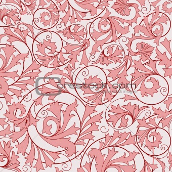 pink seamless flower pattern