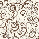 brown seamless curl pattern