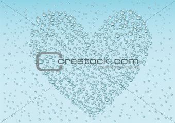 Drops_heart_background
