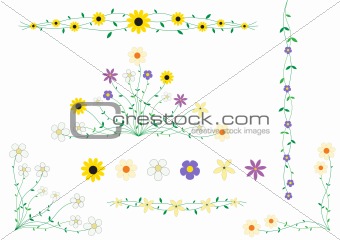 Flower frame decor