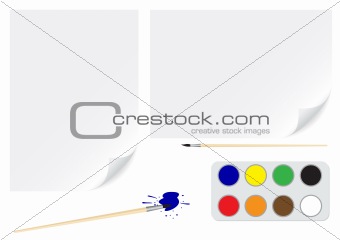 Paper brush colors