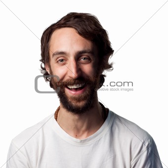 Young man laughing