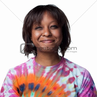 African American woman Smiling