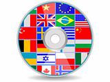 disk with flags