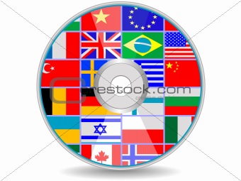 disk with flags