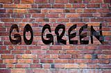 Go green grafitti