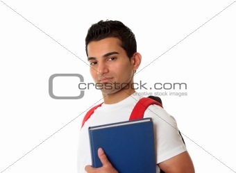 Student wearing a backpack 