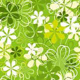 green flower seamless background