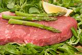 Beef and asparagus