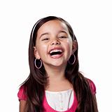 Pretty young girl laughing