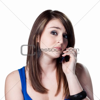 Chatting on the phone