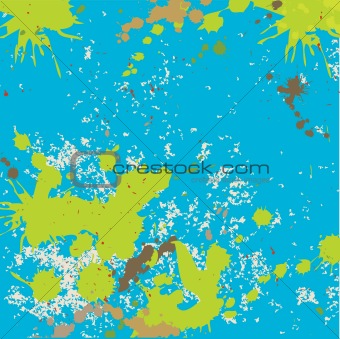 Colour abstract stains. Vector illustration