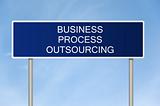 Road sign with text Business Process Outsourcing