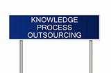 Road sign with text Knowledge Process Outsourcing