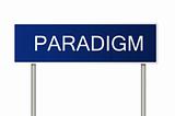 Road sign with text paradigm