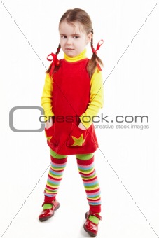 colorfull little girl