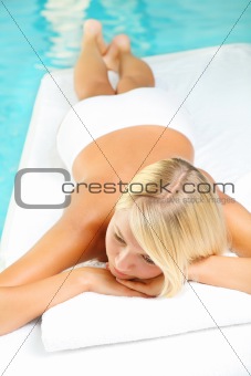 Young Woman in Spa