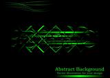 Creative black-green abstract background