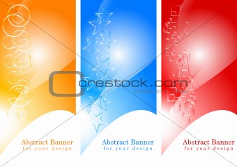 Set of abstract banners, eps 10