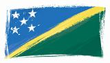 Grunge Solomon Islands flag
