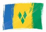 Grunge Saint Vincent and the Grenadines flag