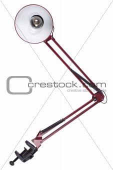 Lamp isolated on a white background clipping path.