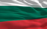 Waving flag of Bulgaria