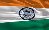 Waving flag of India