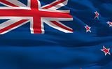 Waving flag of Zealand