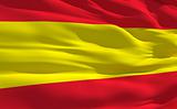 Waving flag of Spain