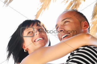 Happy young couple on holidays