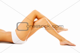 Beautiful female legs and body
